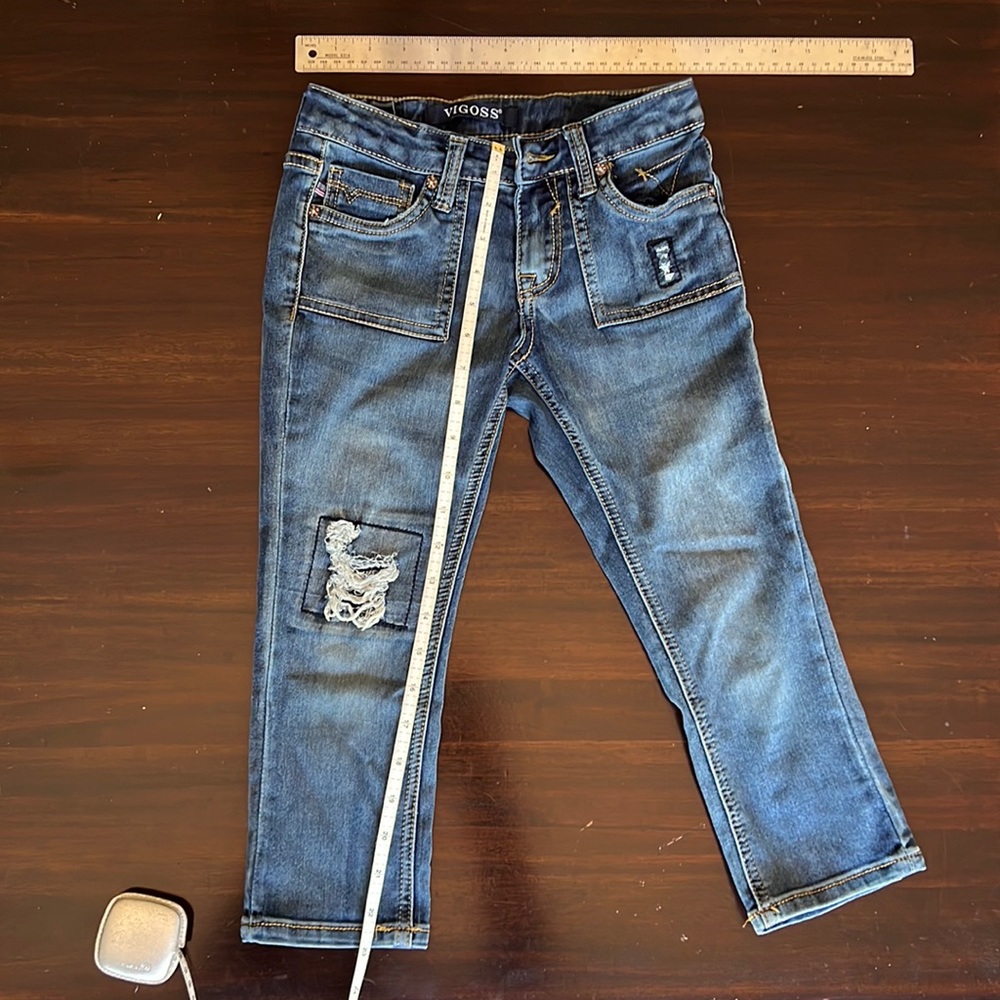 Vigoss girls denim capris sz8